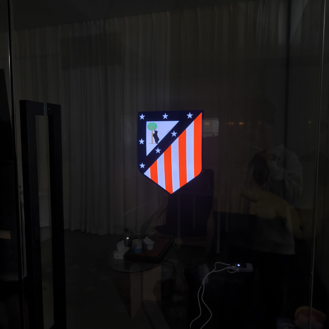 Escudo Iluminado Atlético de Madrid | Decorativo Oficial para Pared o Ventana, 2 Modos de Luz