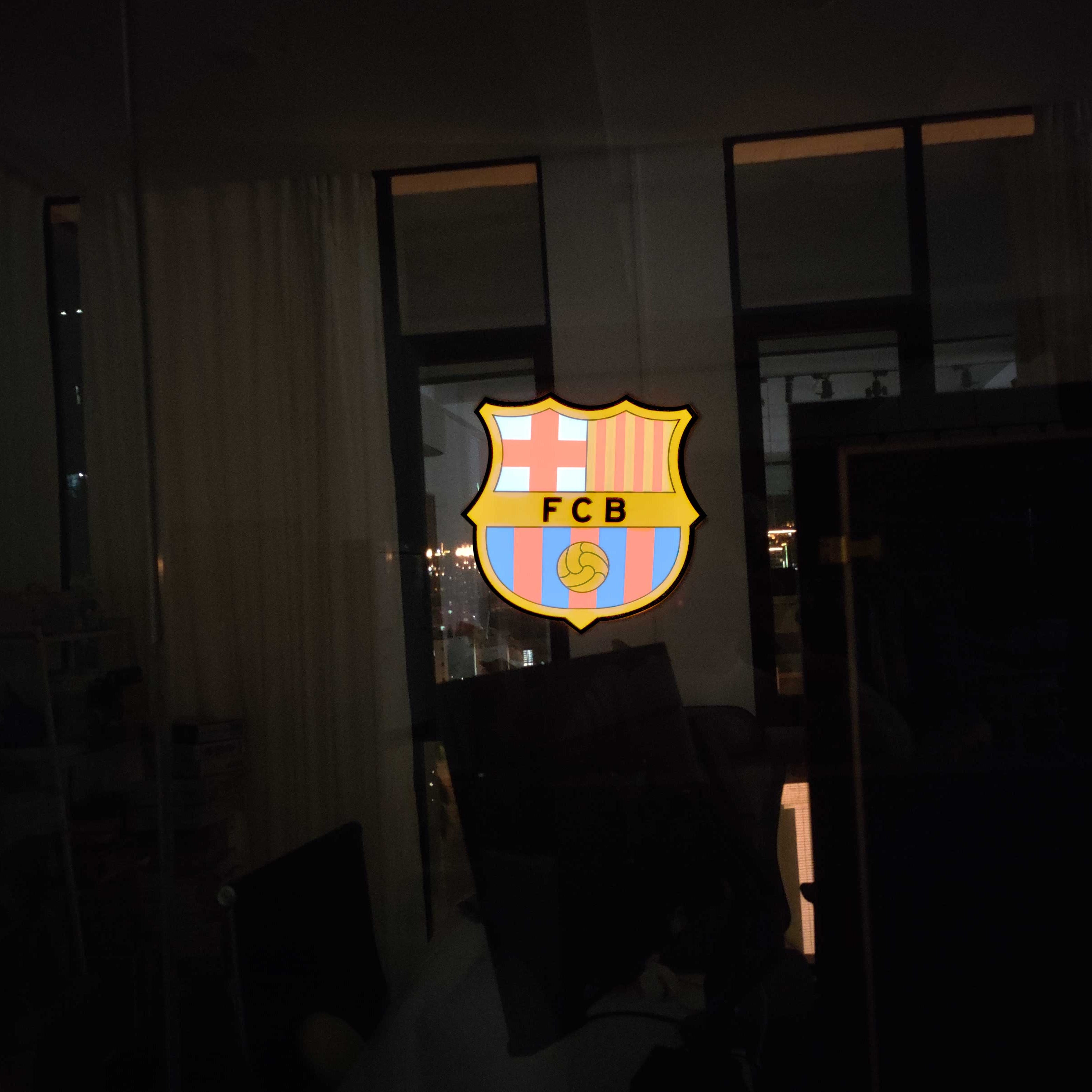Decorative luminous crest - FC BARCELONA