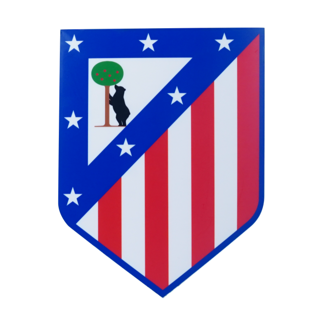 Escudo Iluminado Atlético de Madrid | Decorativo Oficial para Pared o Ventana, 2 Modos de Luz