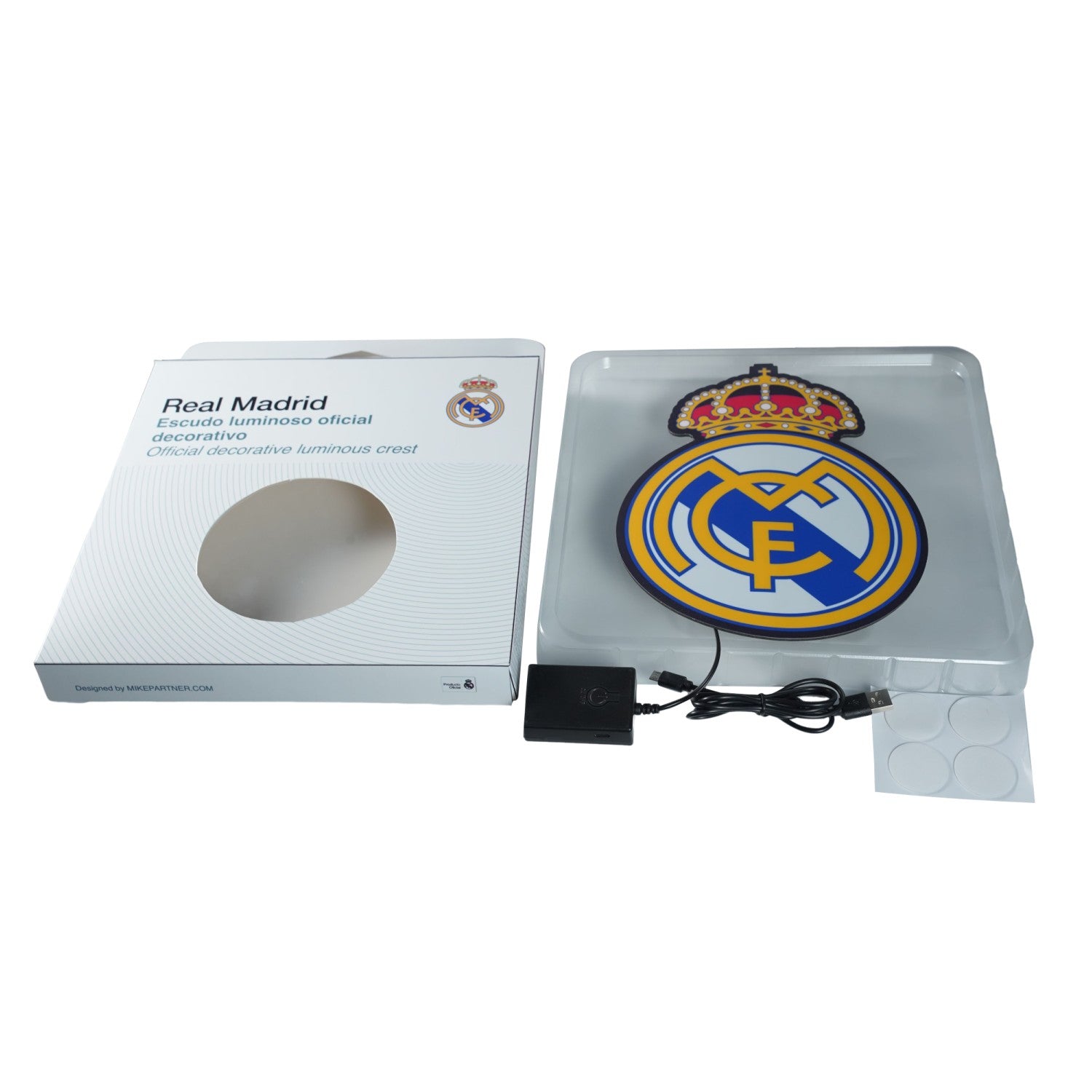 Escudo luminoso oficial decorativo - REAL MADRID