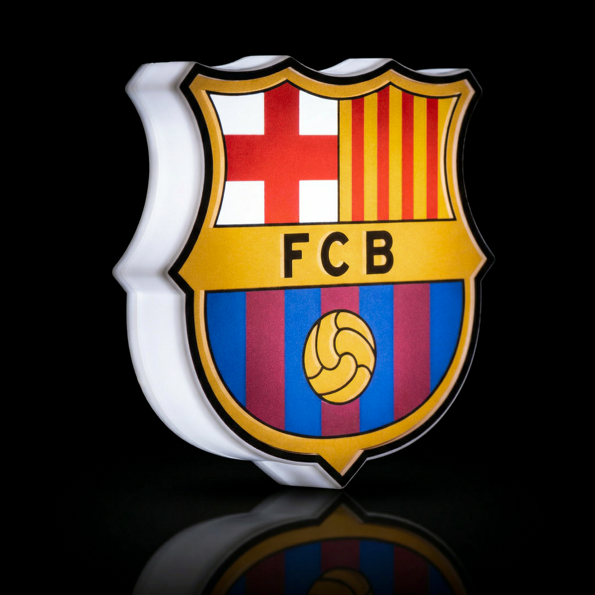 FC Barcelona Wearable LED Crest – Rechargeable Battery, 3 Lighting Modes