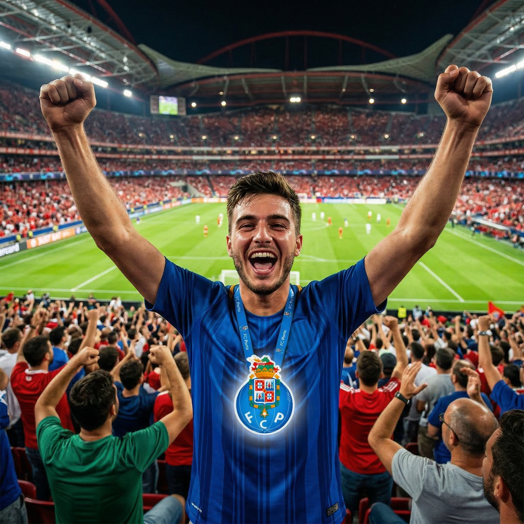 Neck hanging luminous crest - FC PORTO