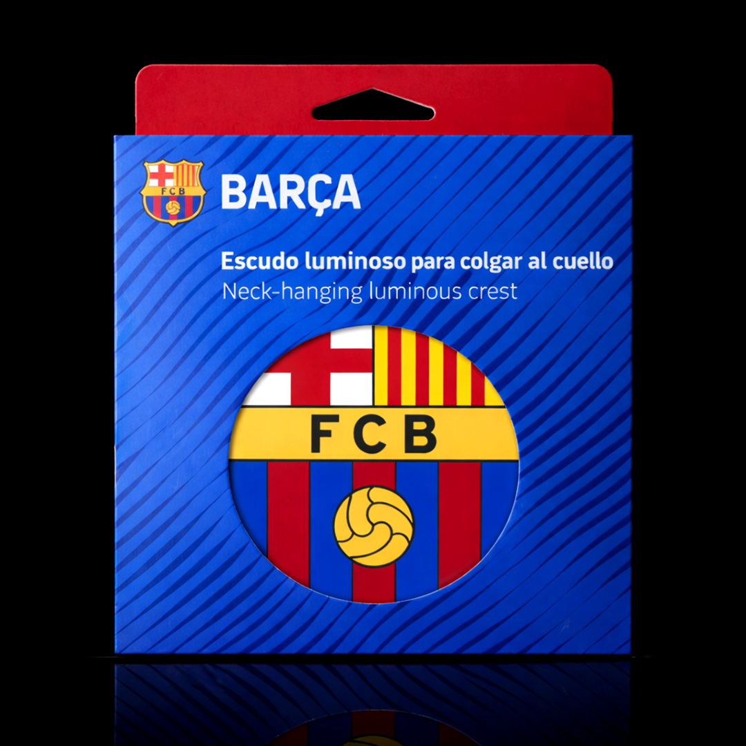 Neck hanging luminous crest - FC Barcelona