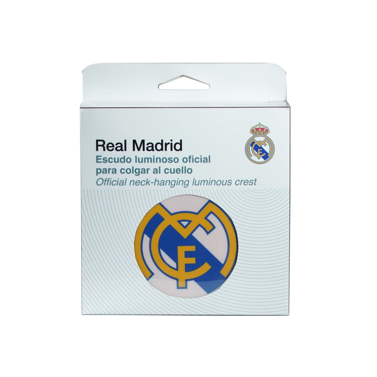 Escudo luminoso oficial para colgar al cuello - REAL MADRID