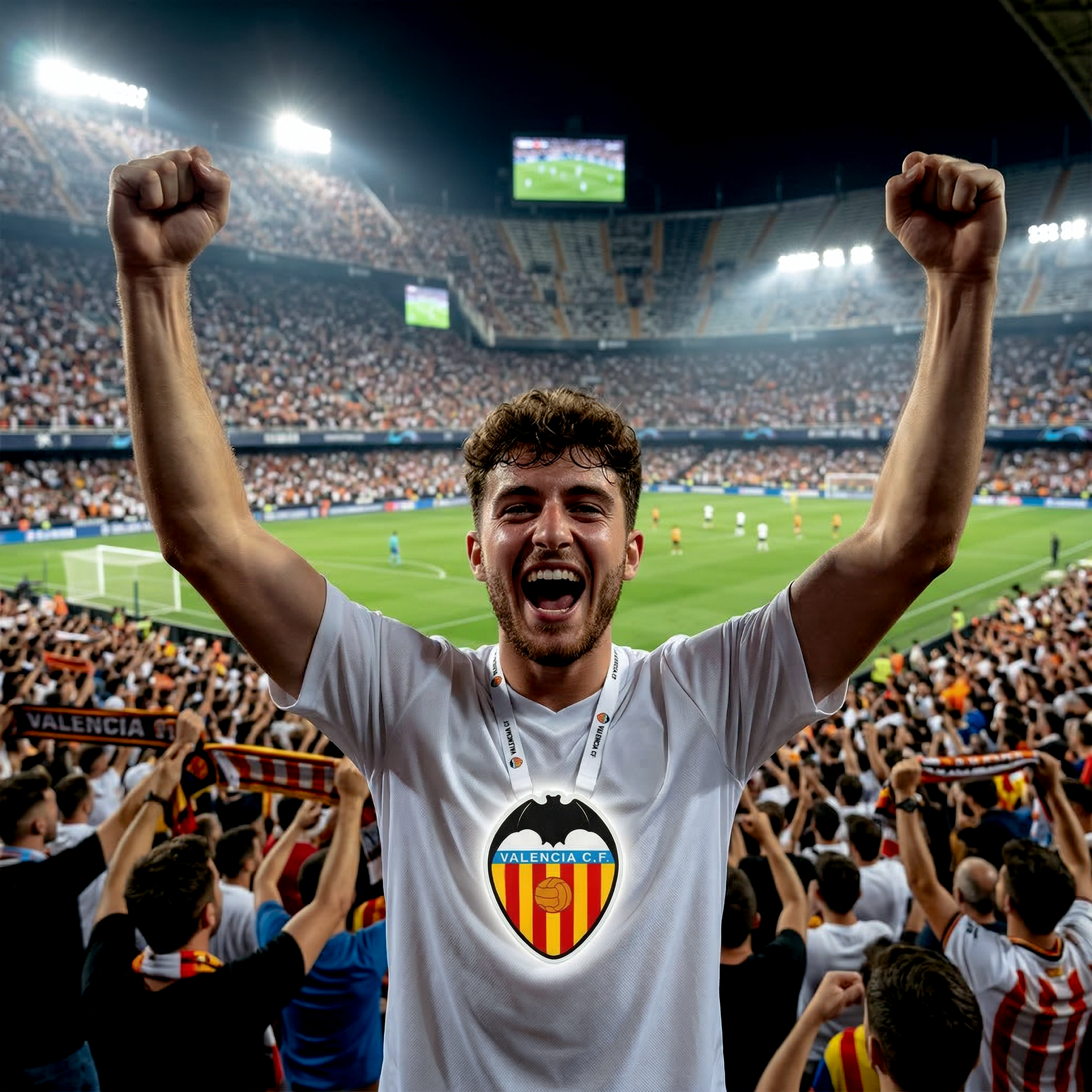 Neck hanging luminous crest - VALENCIA CF
