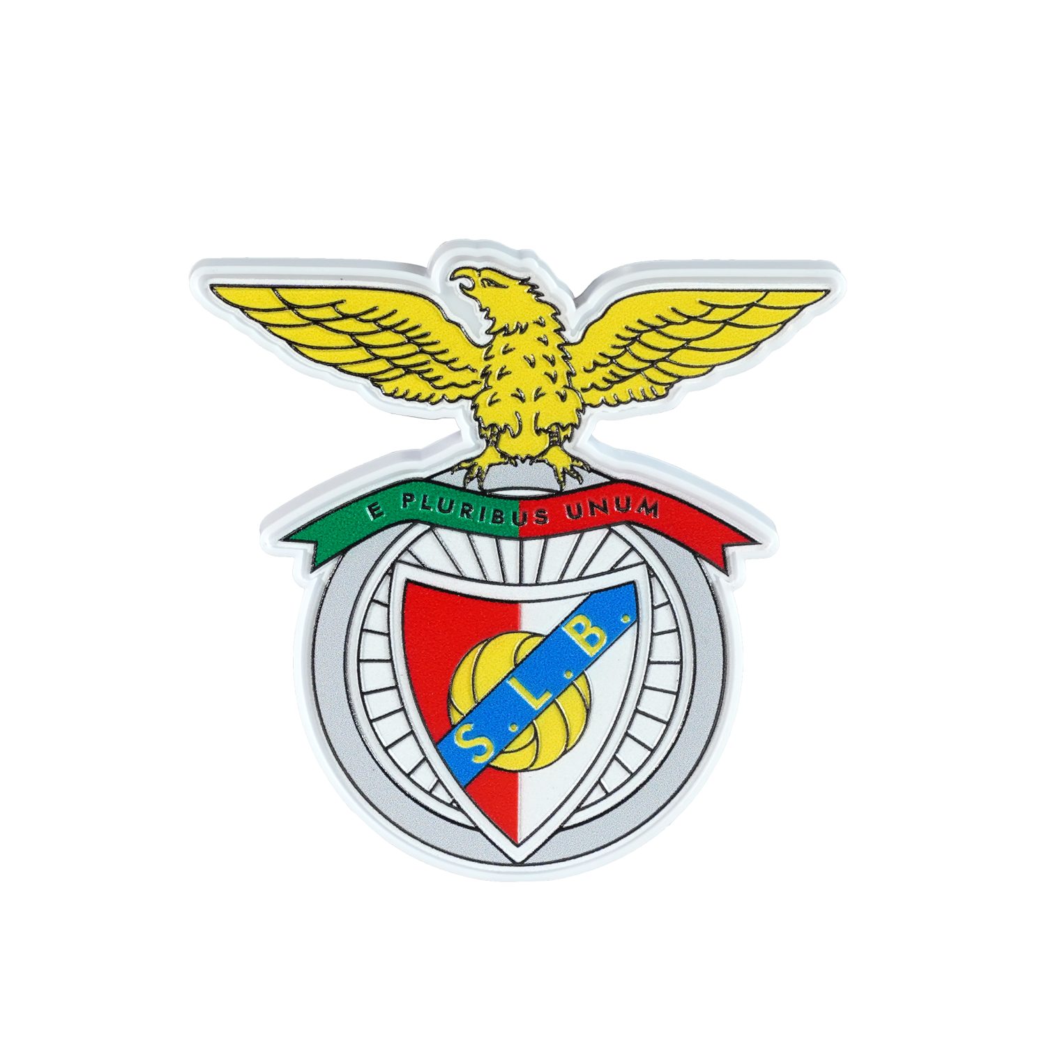 Escudo SL Benfica Portátil con luz LED, Batería Recargable, 3 Modos de Luz