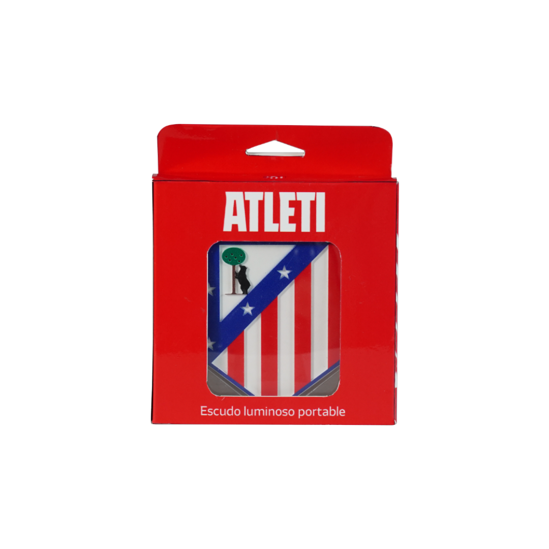 Embalaje oficial del escudo iluminado del Atlético de Madrid de officialcrests